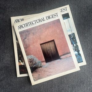 3 Issues of Architectural Digest from 1981-1983